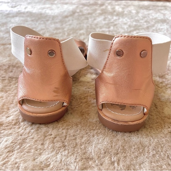 Sorel Ella Leather Rose Gold Sandals Size 8 - Picture 3 of 13